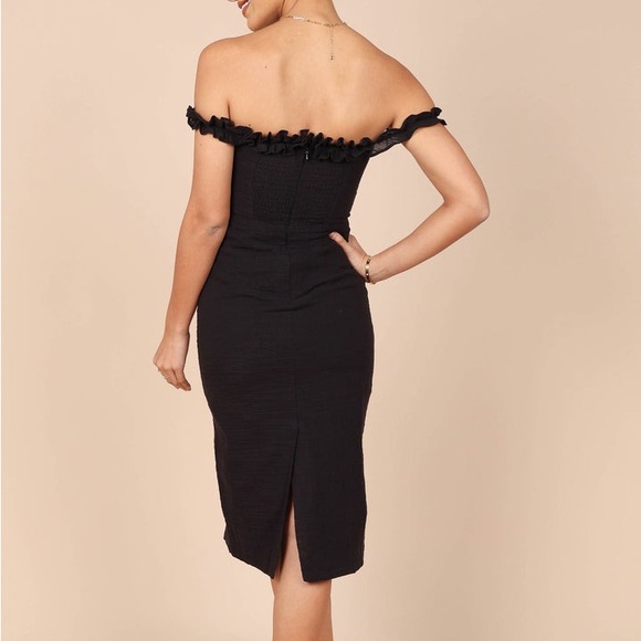 NWT Petal & Pup Florez Black Bodycon Dress - Picture 3 of 6